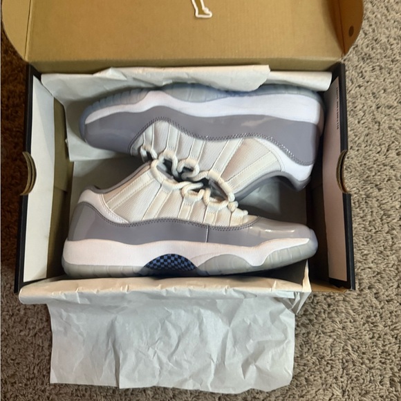 Air Jordan 11 Retro Low White and Grey